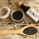 Raw-pressed black sesame oil